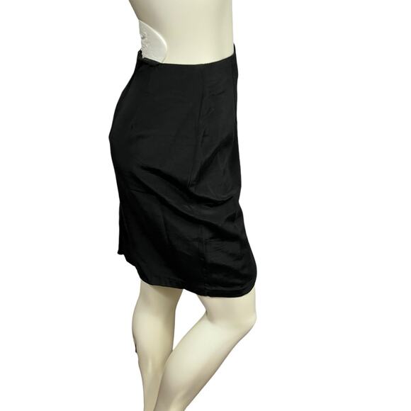 unbranded 90s black skirt basic dressy preppy look size 7 / 8 - Picture 4 of 9
